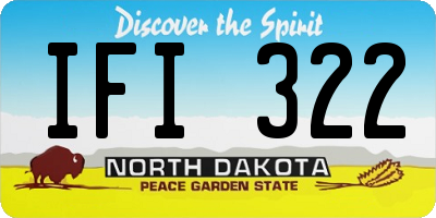 ND license plate IFI322