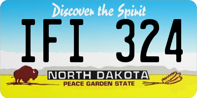 ND license plate IFI324