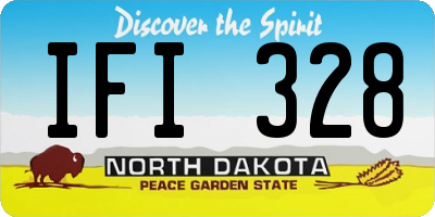 ND license plate IFI328