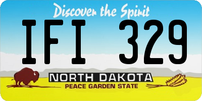 ND license plate IFI329