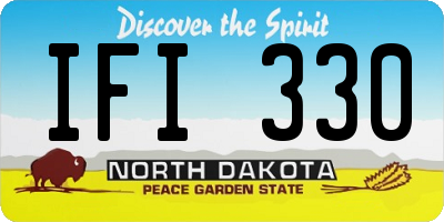 ND license plate IFI330