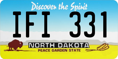 ND license plate IFI331