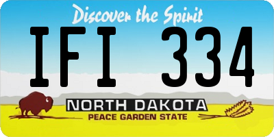 ND license plate IFI334