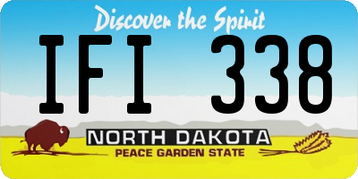 ND license plate IFI338