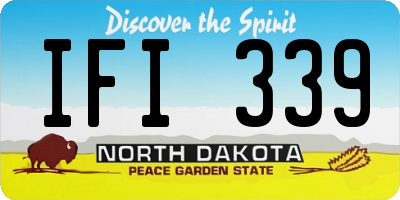 ND license plate IFI339