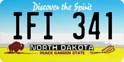 ND license plate IFI341