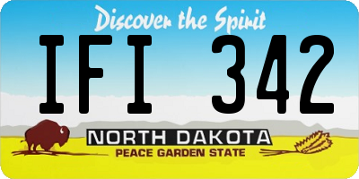 ND license plate IFI342