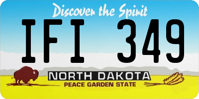 ND license plate IFI349