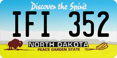 ND license plate IFI352