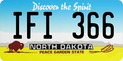 ND license plate IFI366