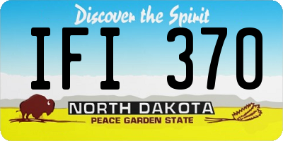 ND license plate IFI370