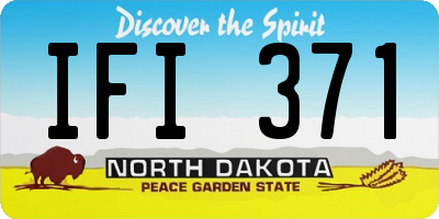 ND license plate IFI371