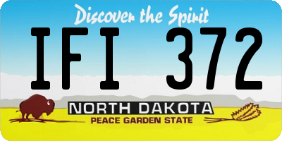 ND license plate IFI372