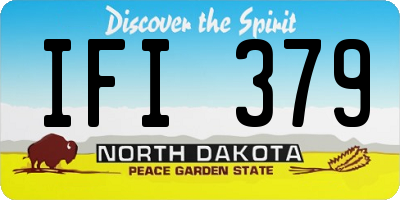 ND license plate IFI379
