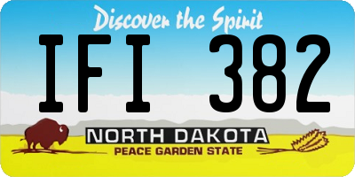 ND license plate IFI382