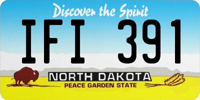 ND license plate IFI391