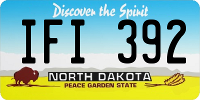 ND license plate IFI392