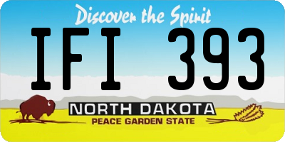 ND license plate IFI393