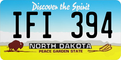 ND license plate IFI394