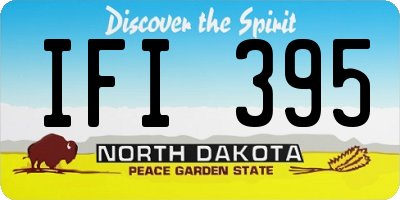 ND license plate IFI395