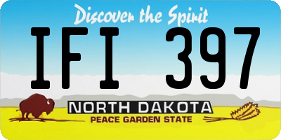 ND license plate IFI397