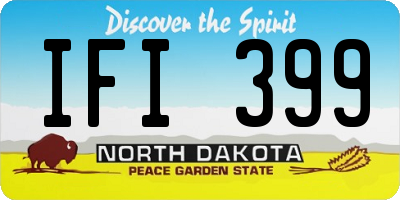 ND license plate IFI399
