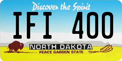 ND license plate IFI400