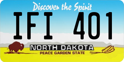 ND license plate IFI401