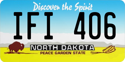 ND license plate IFI406