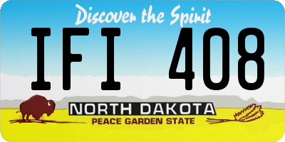 ND license plate IFI408