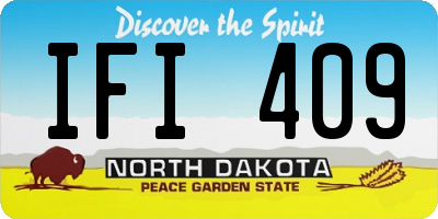ND license plate IFI409