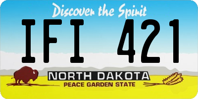 ND license plate IFI421