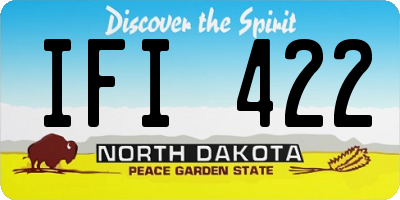 ND license plate IFI422