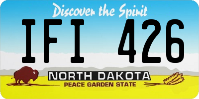ND license plate IFI426