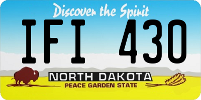ND license plate IFI430