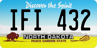 ND license plate IFI432