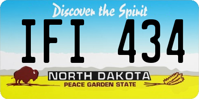 ND license plate IFI434