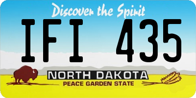 ND license plate IFI435