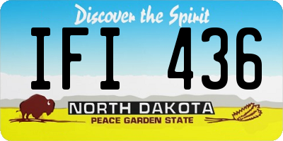ND license plate IFI436