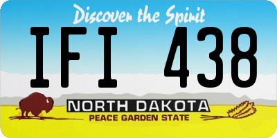 ND license plate IFI438