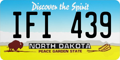 ND license plate IFI439