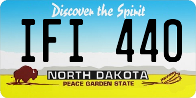 ND license plate IFI440