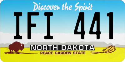 ND license plate IFI441