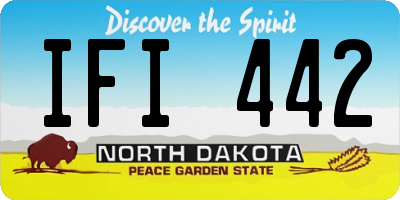 ND license plate IFI442
