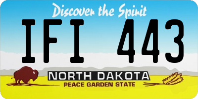 ND license plate IFI443