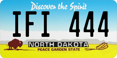 ND license plate IFI444