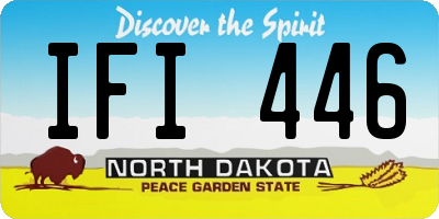 ND license plate IFI446