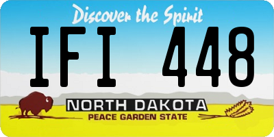 ND license plate IFI448
