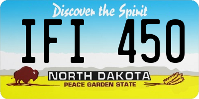 ND license plate IFI450