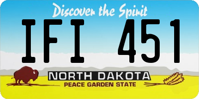 ND license plate IFI451